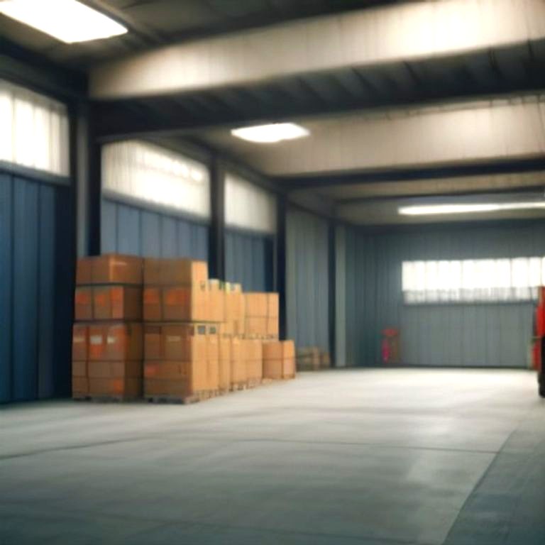 Loading dock of the manufacturing facility