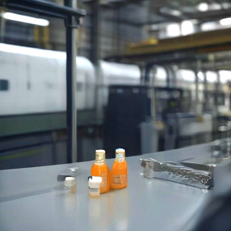 Rotary labelling machine applying labels to bottles