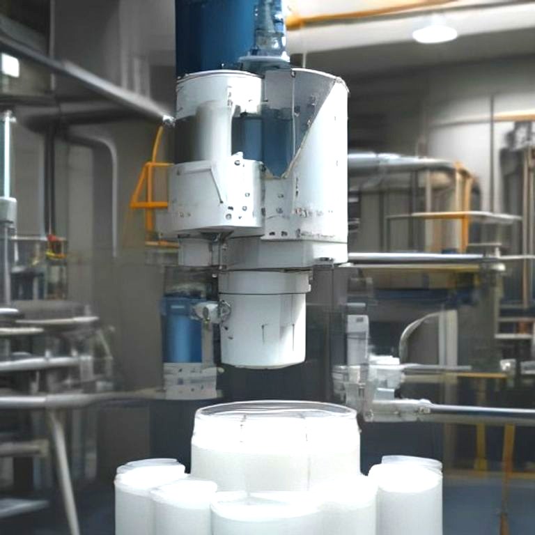 Auger filler dosing powder into wide-mouth jars